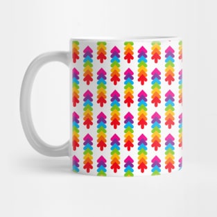 Colorful rainbow tree pattern, version one Mug